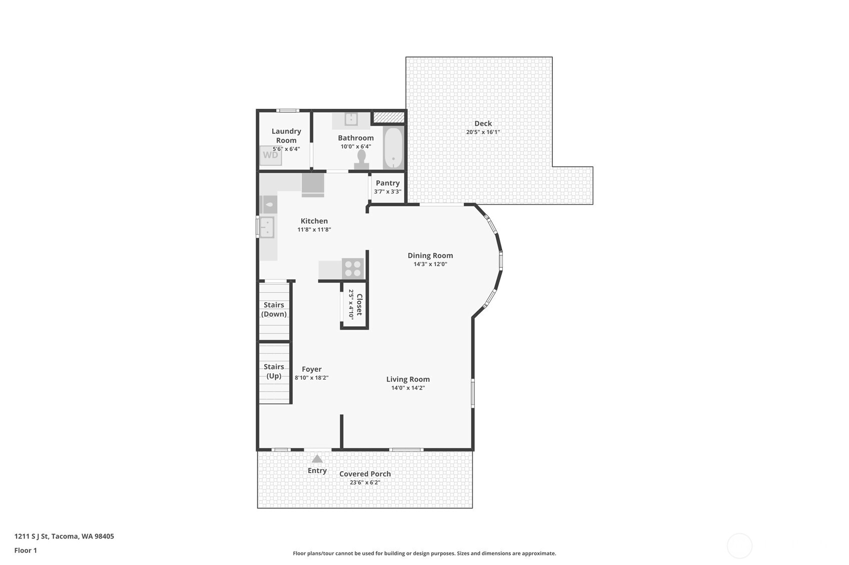 1211 S J Street , Tacoma, WA 98405